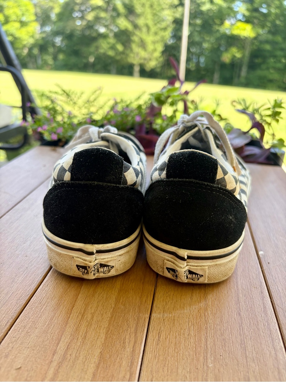 Vans Black & White Checkerboard Old Skool Sneakers - Picture 3 of 4